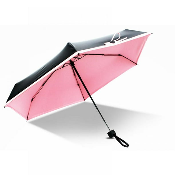 Black Music Festive Lemon fashion print cute Windproof automatic tri-fold umbrella sun UV protection Sun umbrella 
